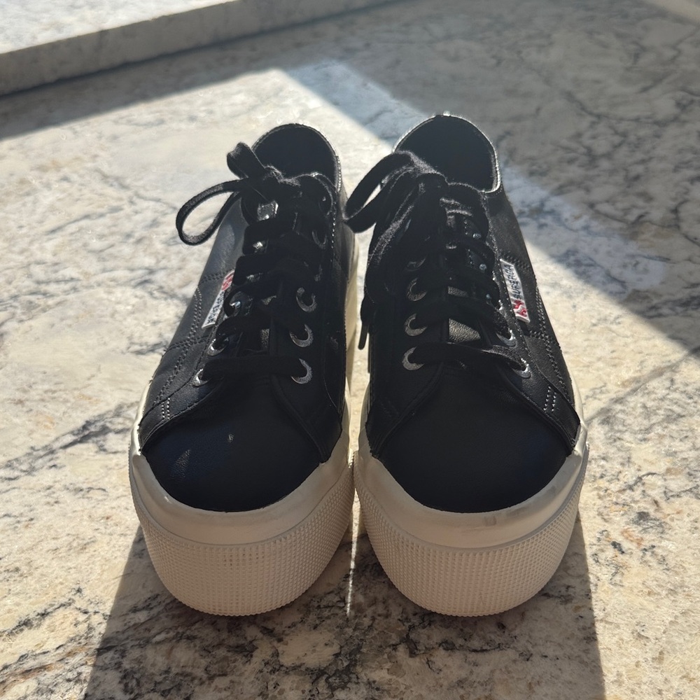Women's Black Superga Sneakers